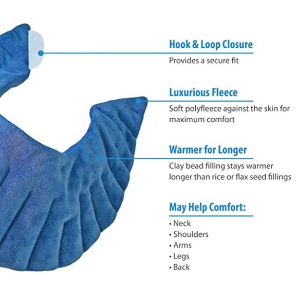 Microwaveable Moist Heat Wrap with Clay Beads New in Bag 2nd listing - Picture 2 of 8